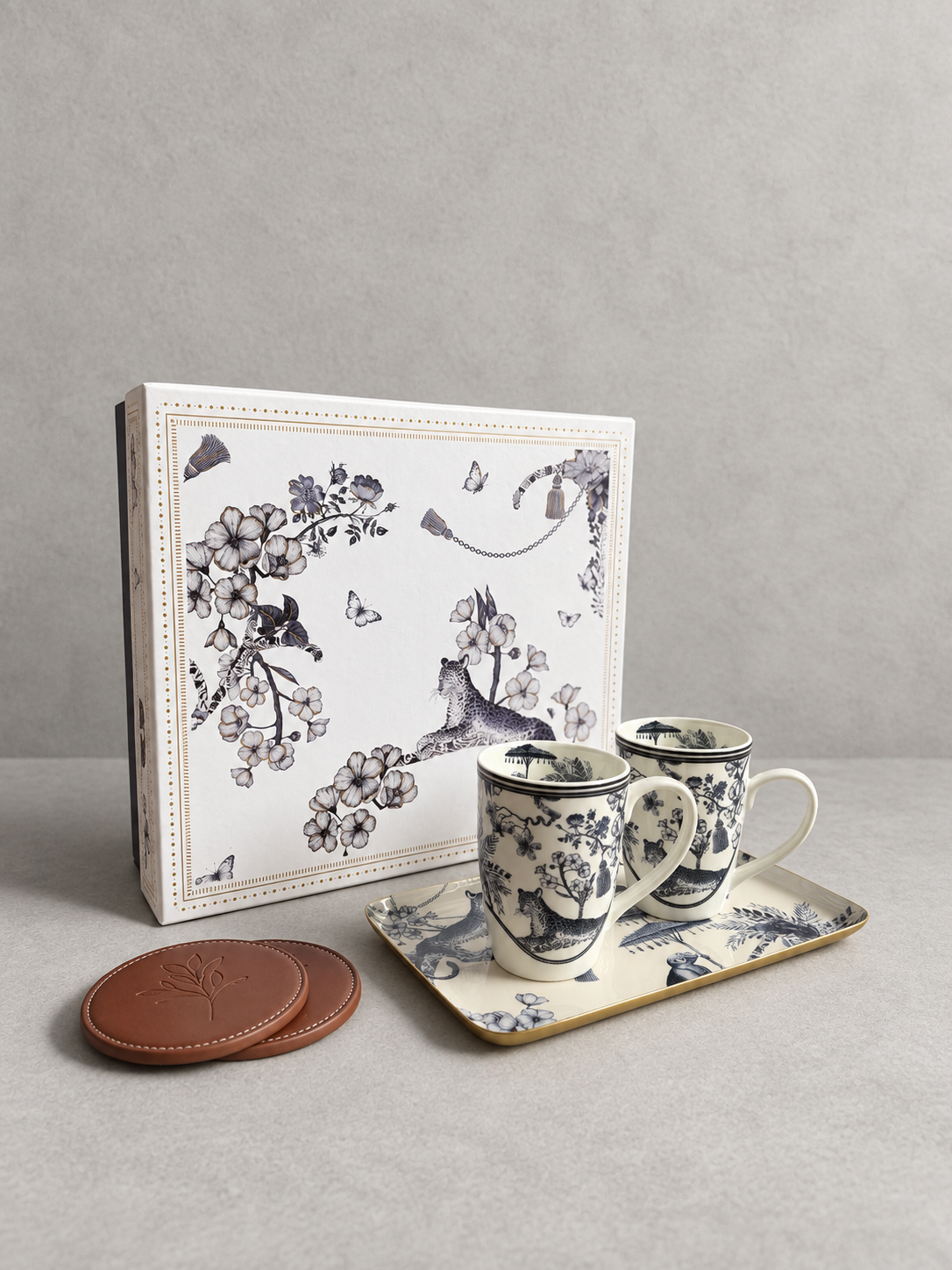 Tray with coffee mug Gift Set