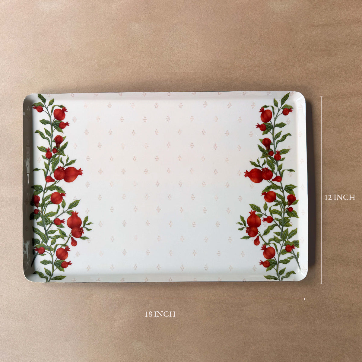 Anaar Metal Tray Set – Set of 3