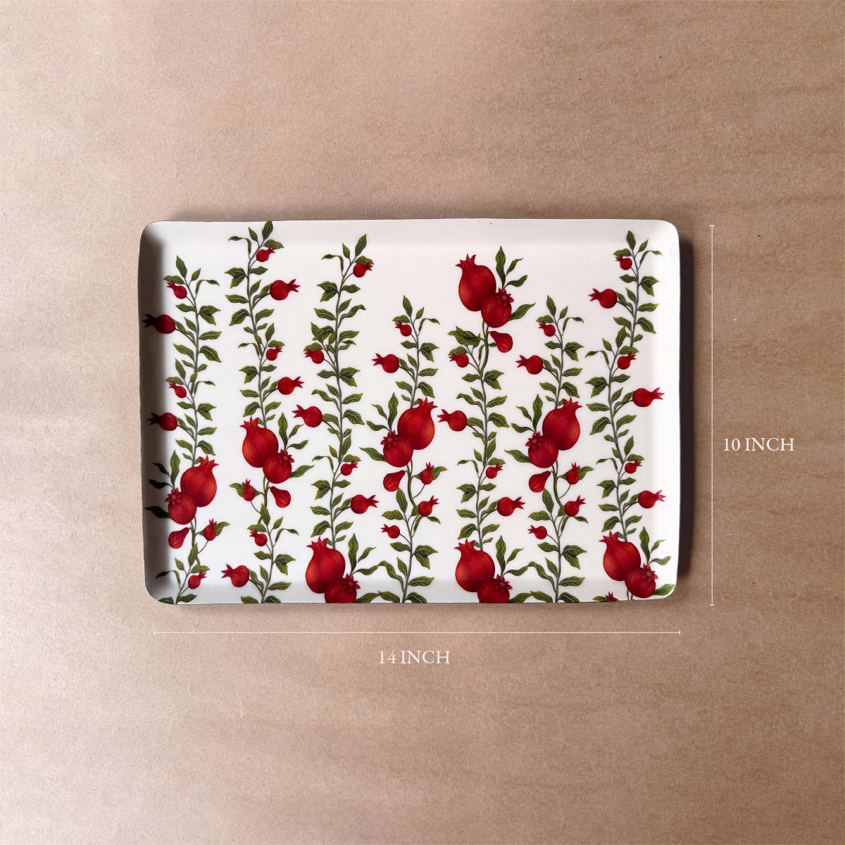 Anaar Metal Tray Set – Set of 3