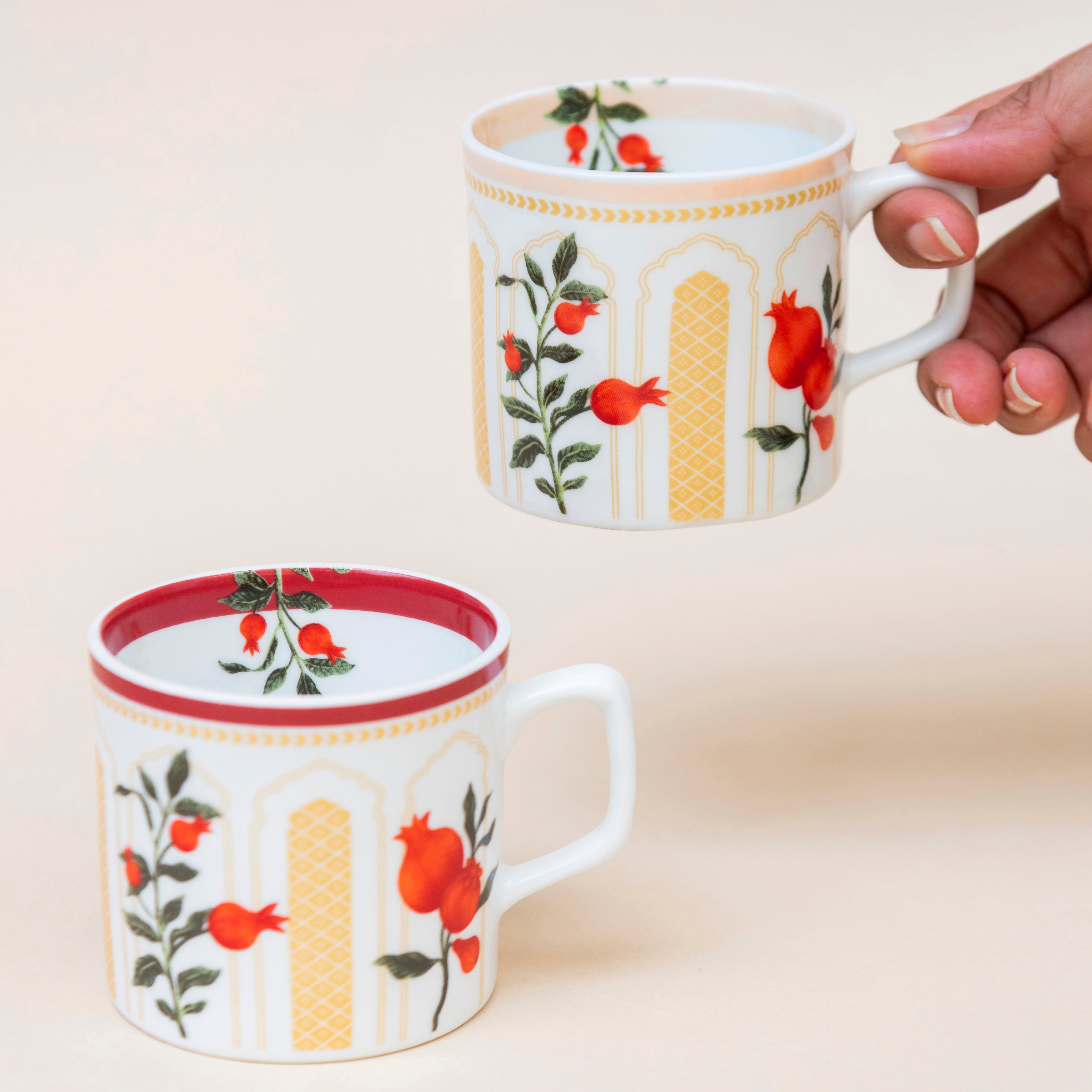 Anaar Tea Cups : Set of 4