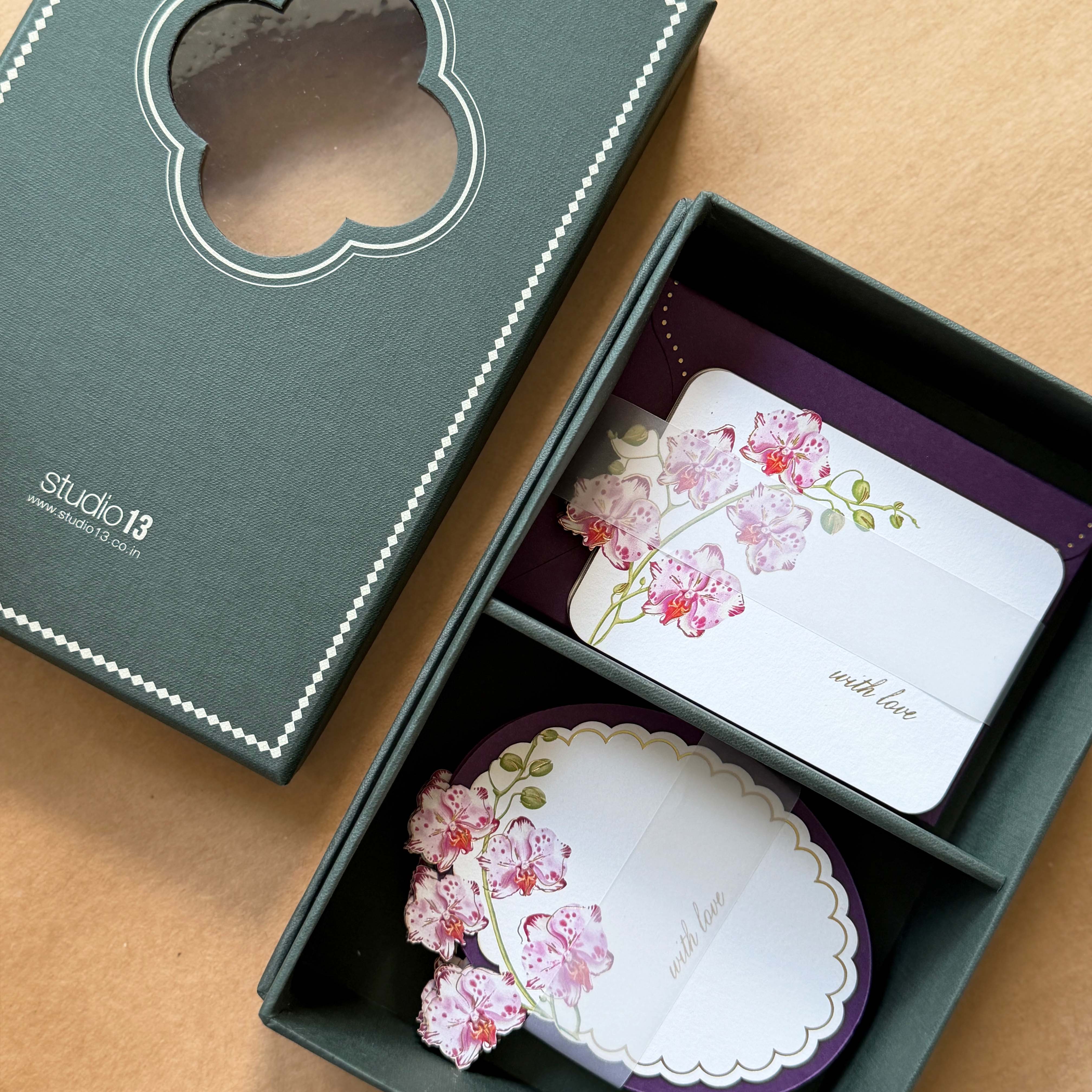 Orchid Stationery Set