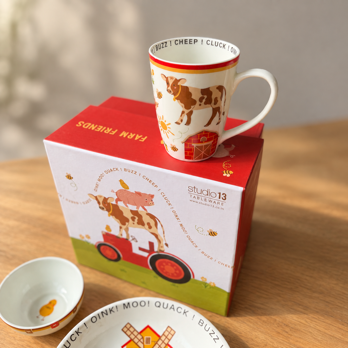 Farm Friends Breakfast Set