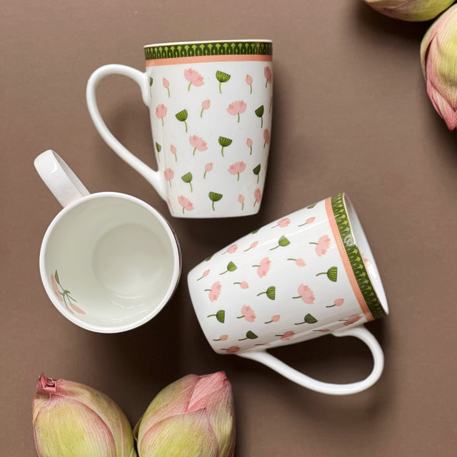 The Lotus Coffee Mugs - Set of 2