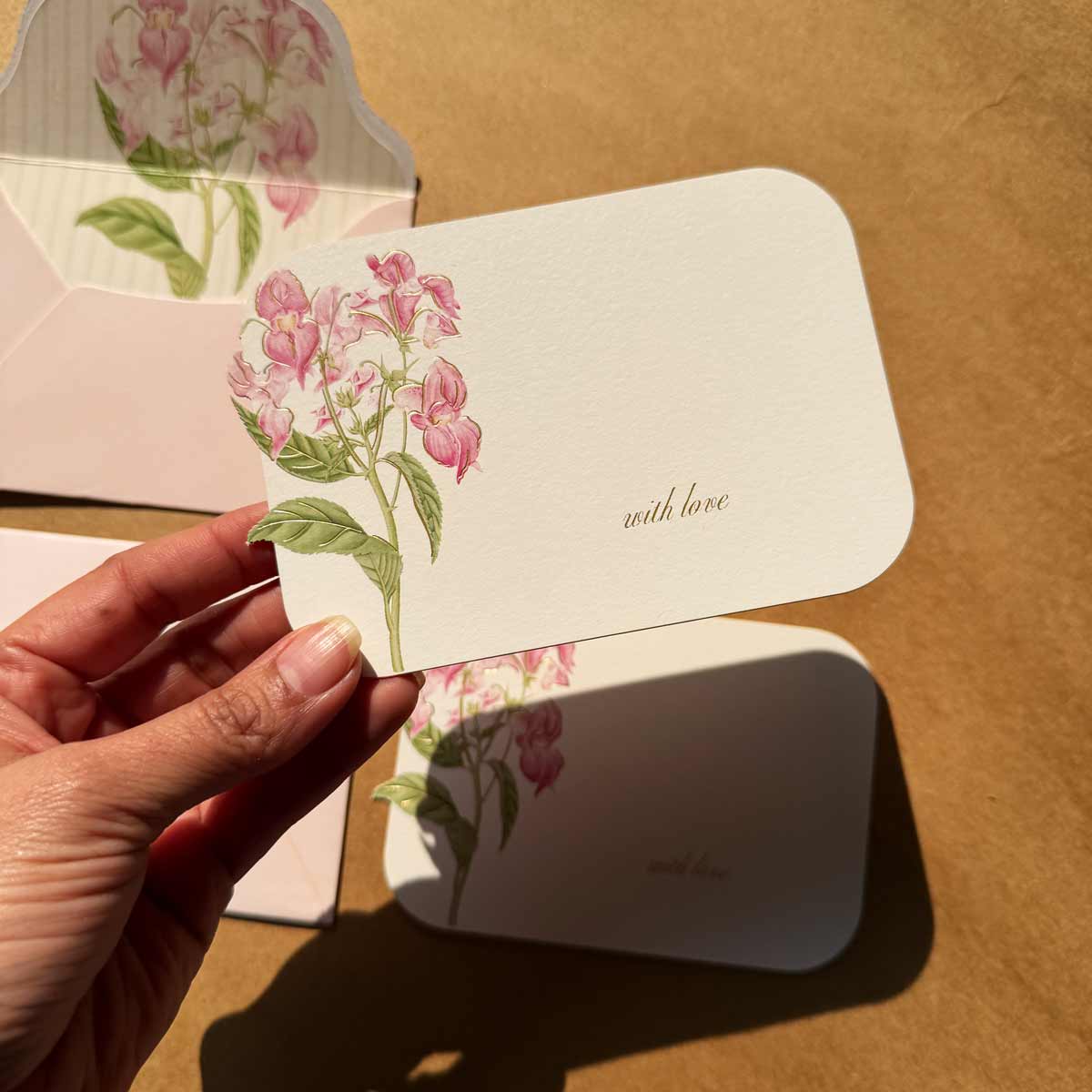 Light Pink Himalyan Balsam Stationery Set