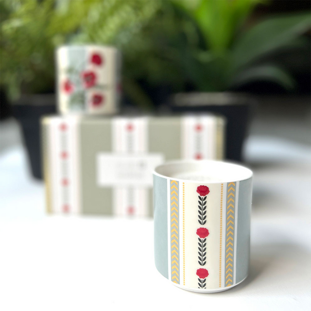 Gulistãn Ceramic Soy Wax Candle Box - Set of 2