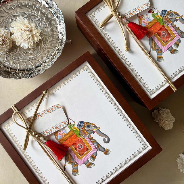 Miniature Rajasthani Painting : Krutika & Akshay
