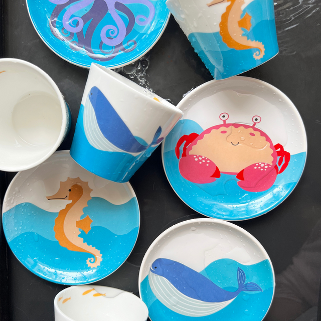 Sea Animals Kids Tableware Set