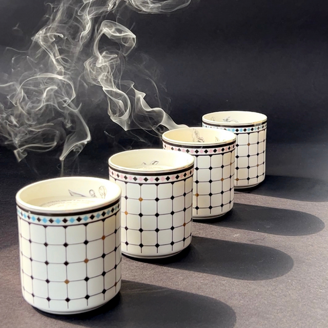 Victoria Ceramic Candles - Set of 2