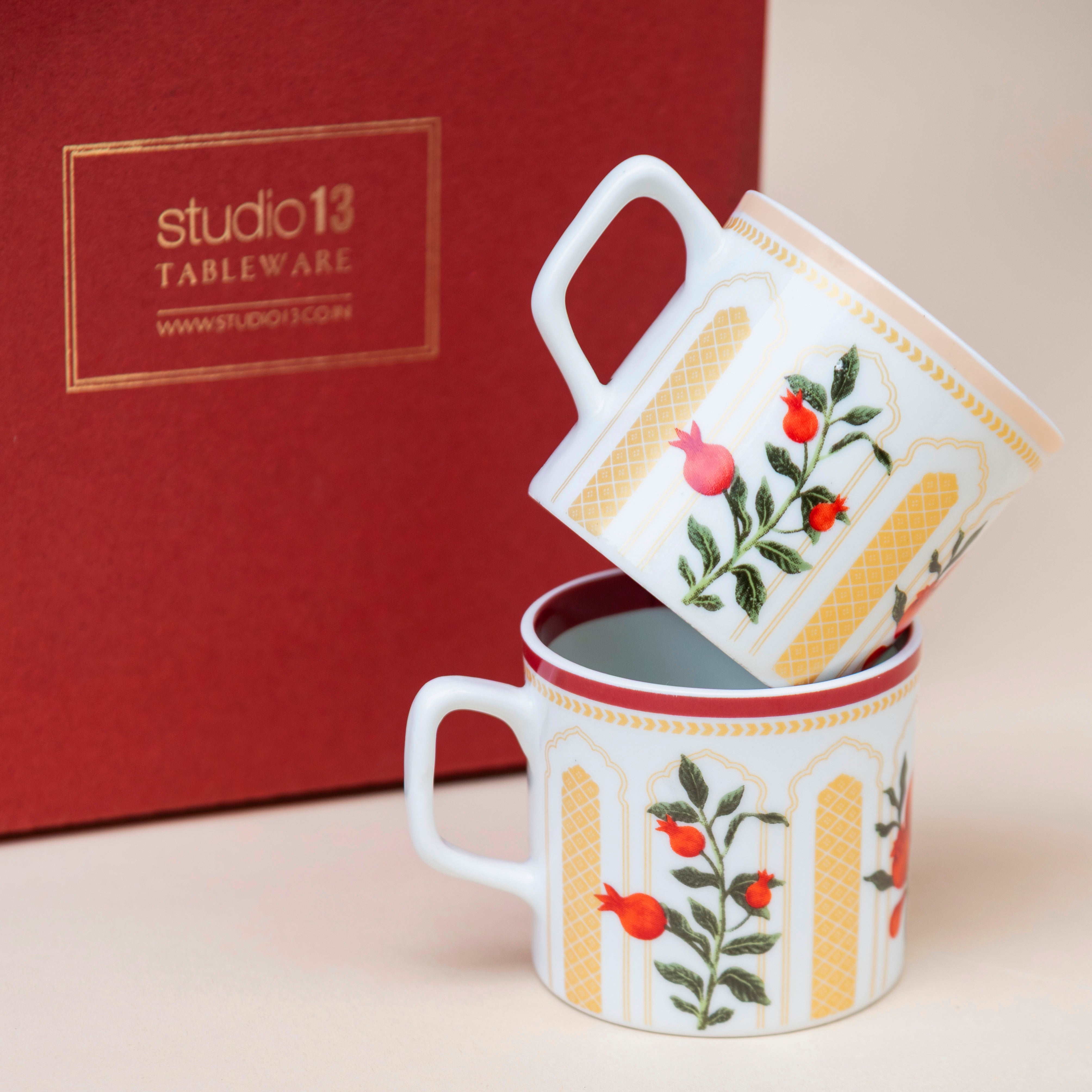 Anaar Tea Cups : Set of 4