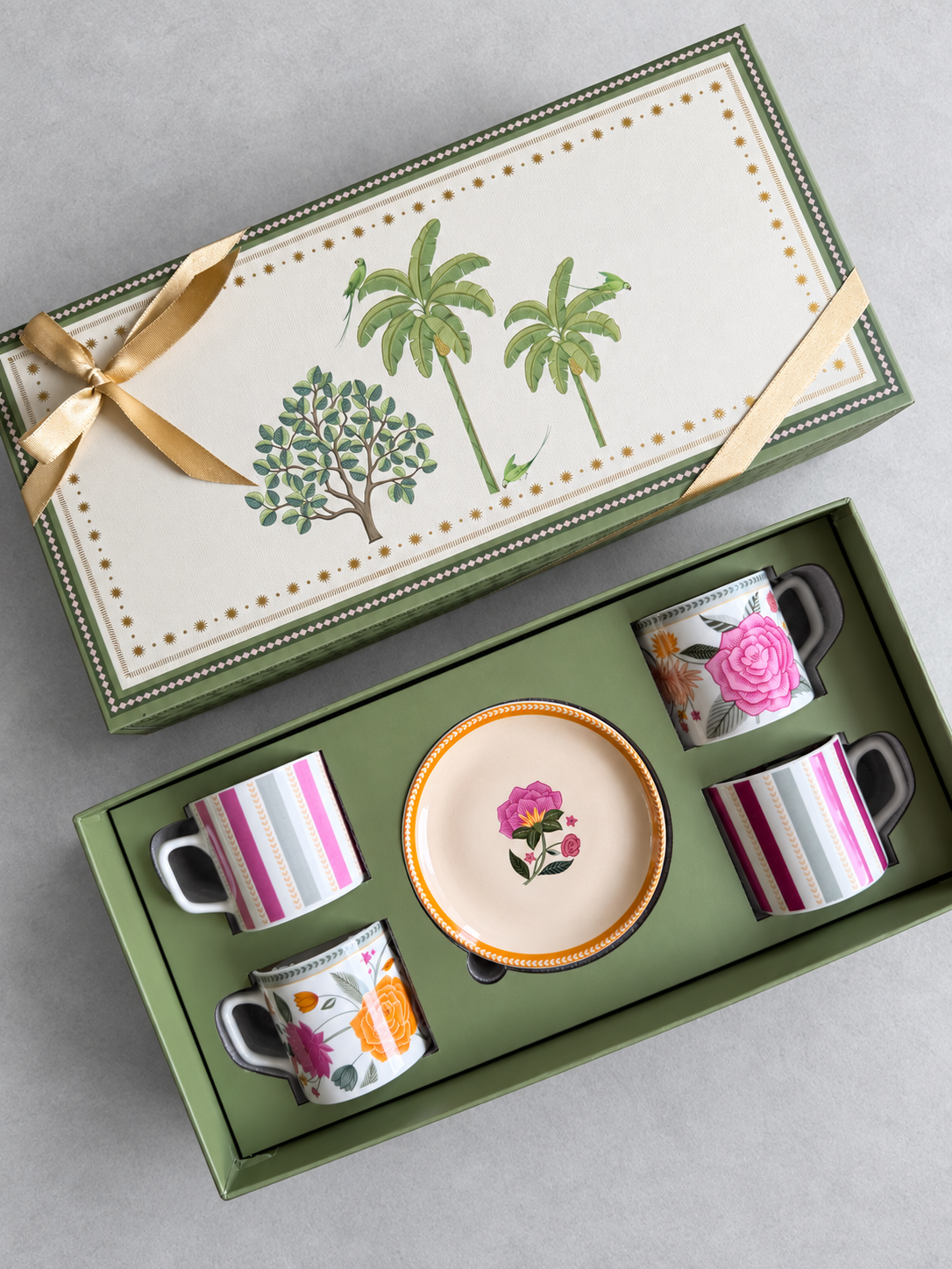 Tea Cups & Plates Gift Set - Vasant
