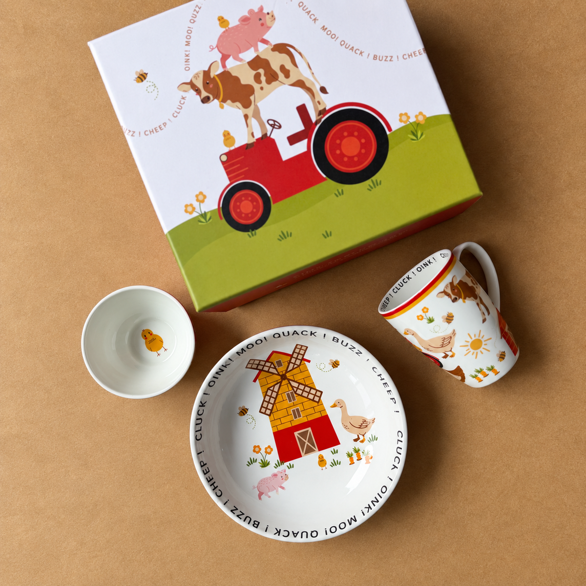 Farm Friends Breakfast Set