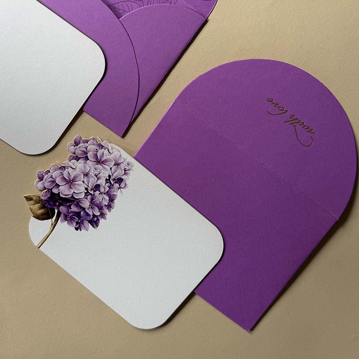Hydrangea Floral Stationery