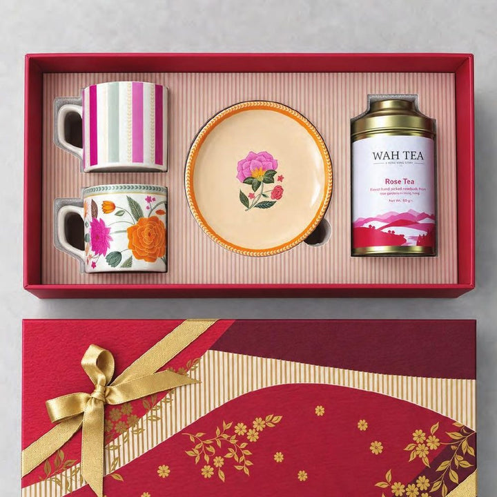 Cups, Plates & Tea corporate Diwali gift box by Studio13