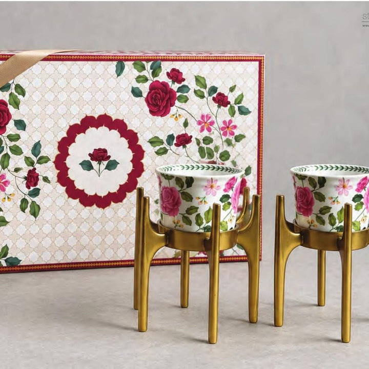 Gulaab Double Candle Stand corporate Diwali gift box by Studio13