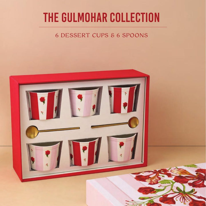Gulmohar Dessert Cups corporate Diwali gift box by Studio13