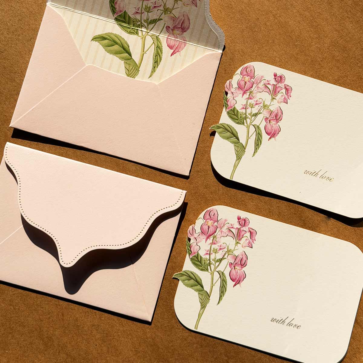 Light Pink Himalyan Balsam Stationery Set